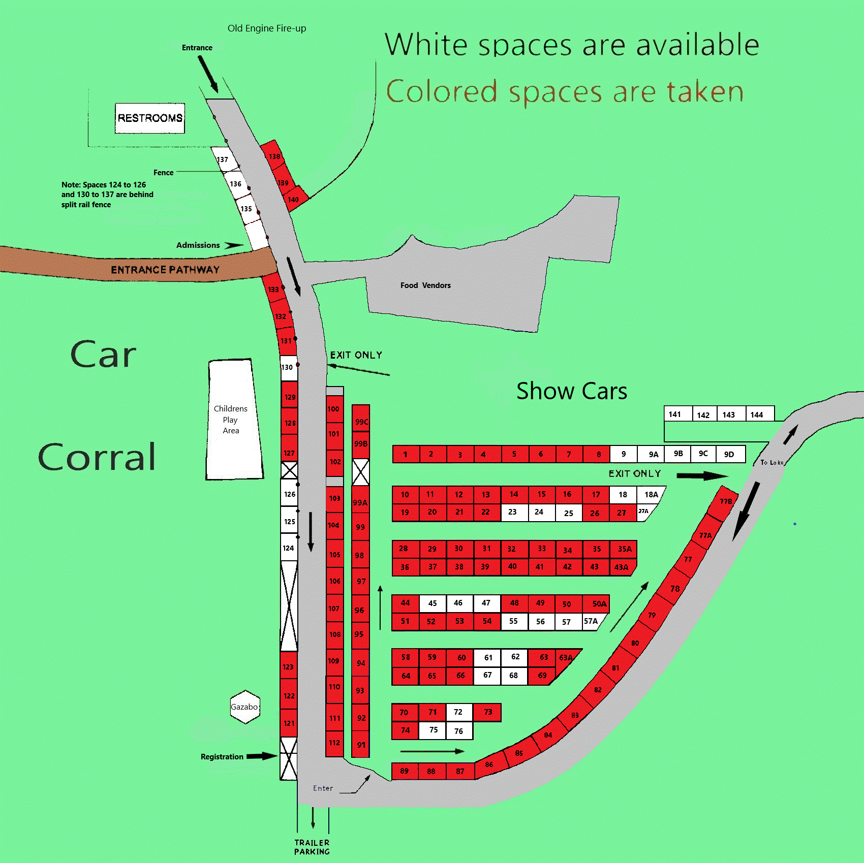 Prescott Antique Auto Club WLS Swap Map